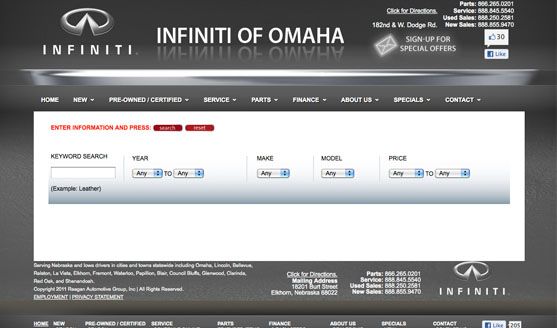 Infiniti of Omaha Auto Search - 1