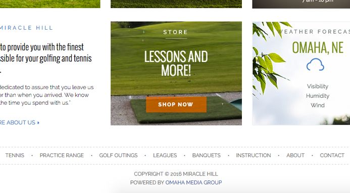 Miracle Hill Golf + Tennis Center - e-Commerce Store - 1